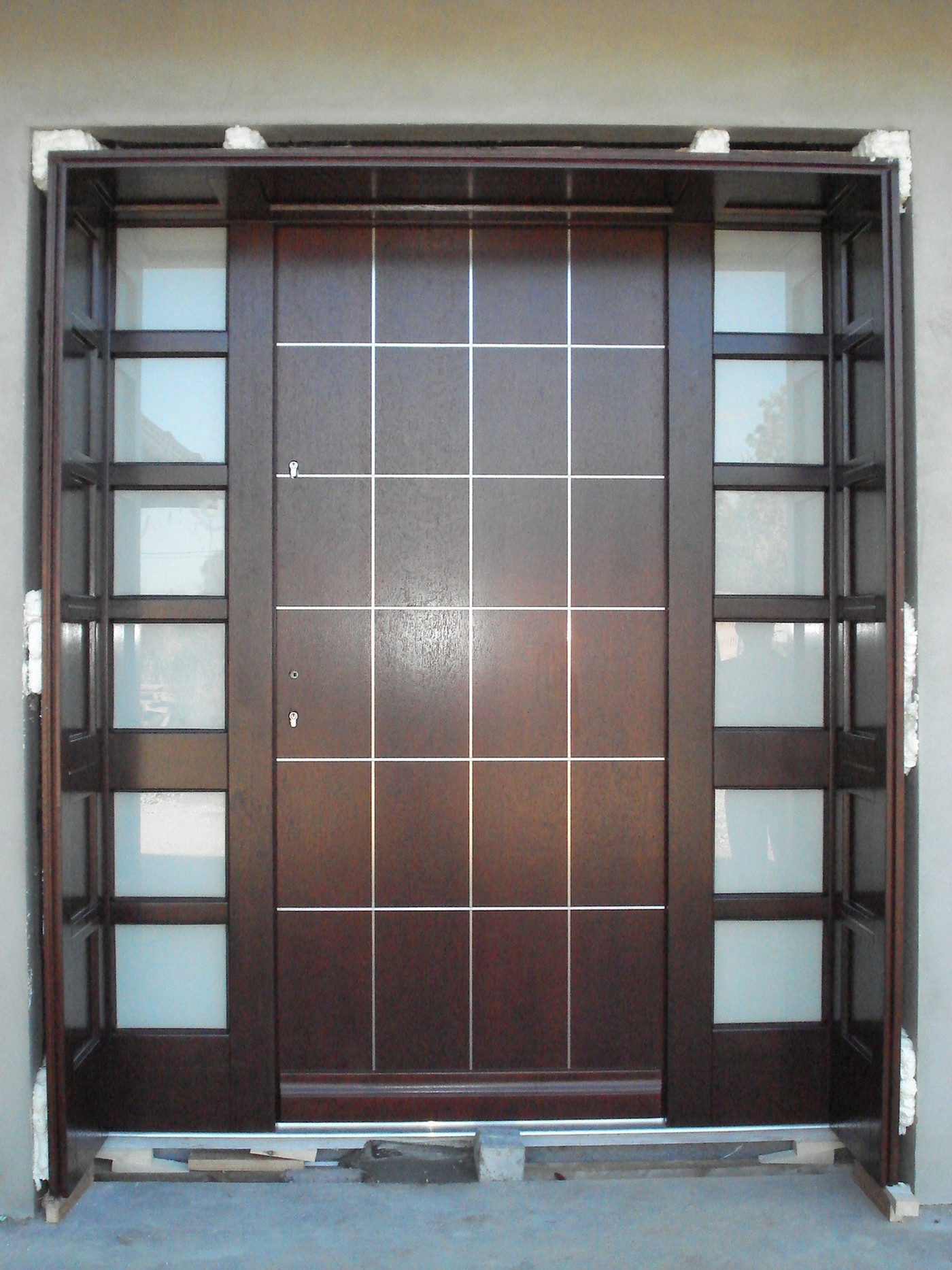 External wooden doors