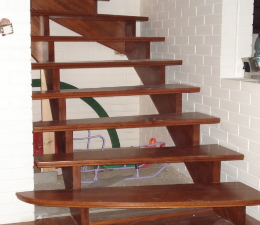 Wooden stairs