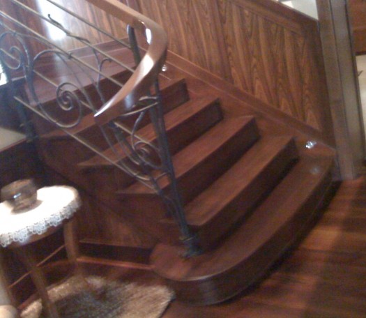 Wooden stairs