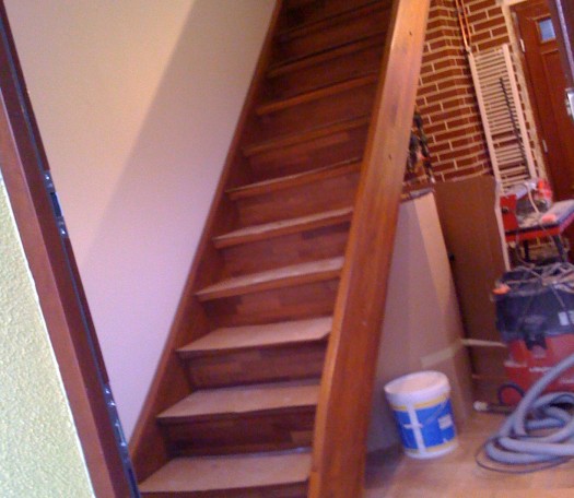 Wooden stairs