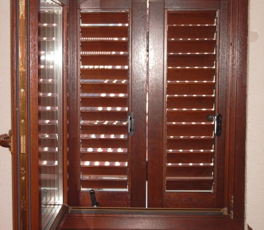 Wooden shutters