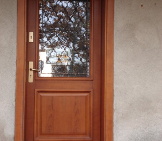 External wooden doors