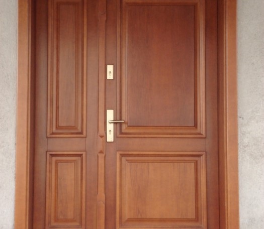 External wooden doors