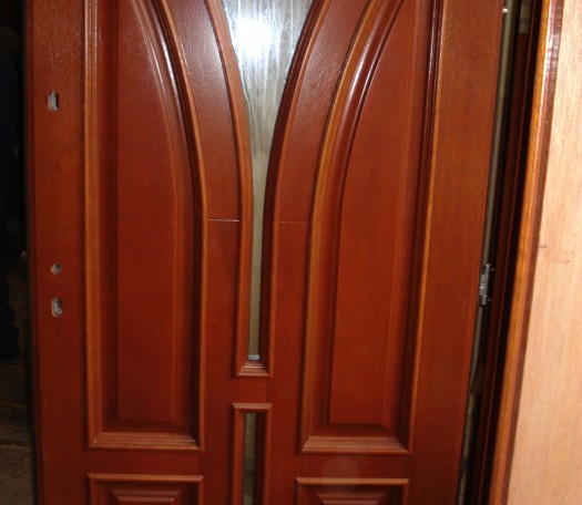 External wooden doors