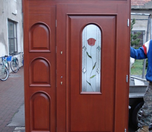 External wooden doors