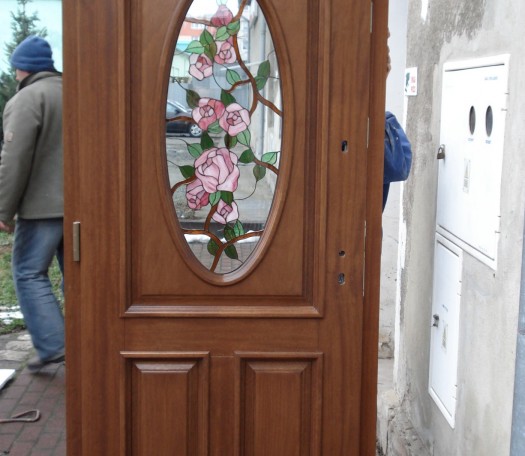 External wooden doors