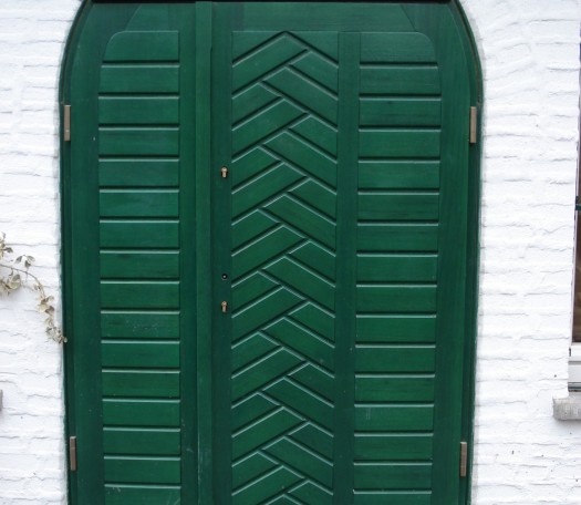 External wooden doors