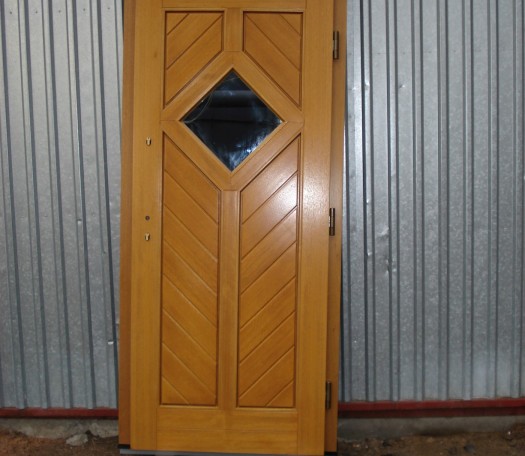 External wooden doors