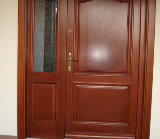 External wooden doors