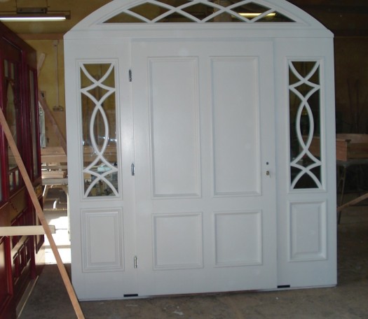 External wooden doors