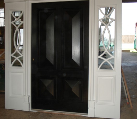 External wooden doors