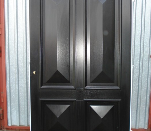 External wooden doors