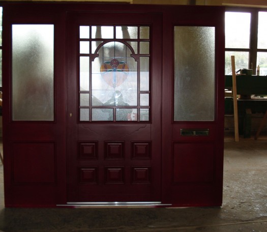 External wooden doors