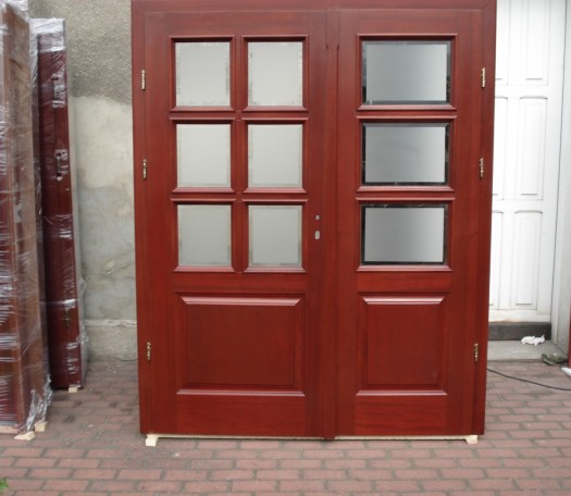 External wooden doors