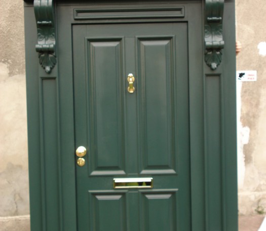 External wooden doors