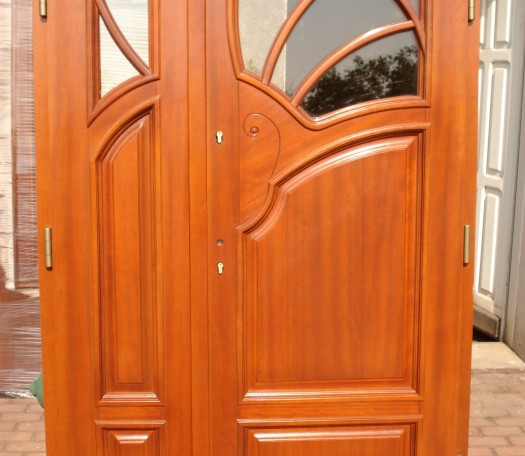 External wooden doors