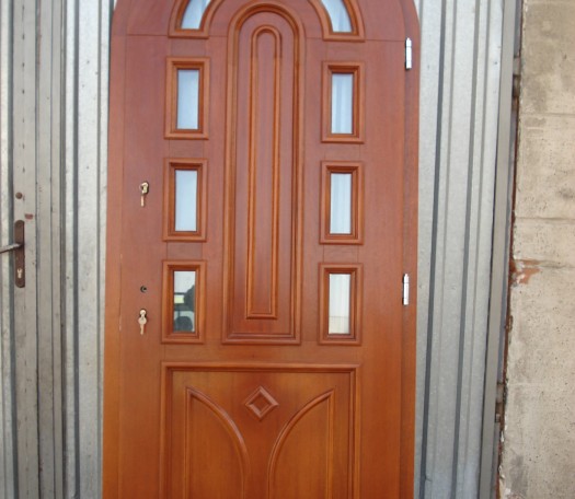 External wooden doors