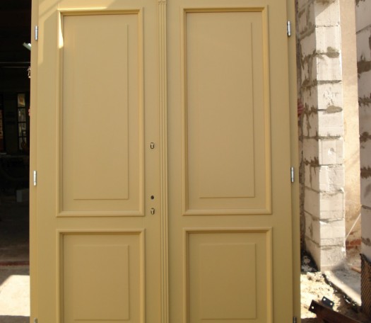 External wooden doors