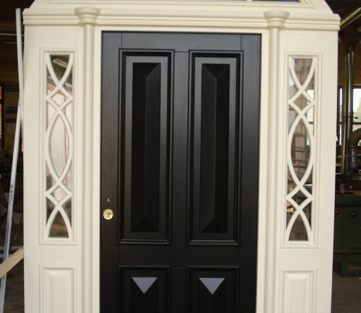 External wooden doors