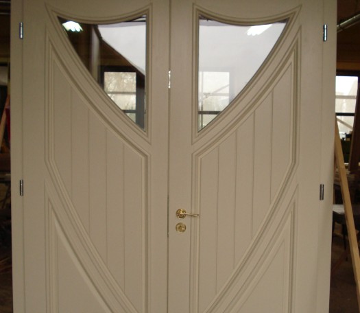 External wooden doors