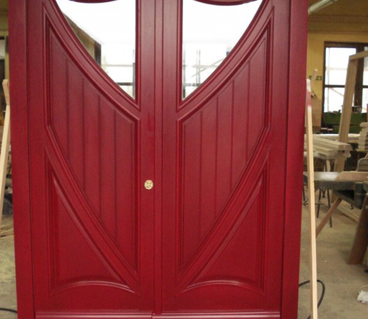 External wooden doors