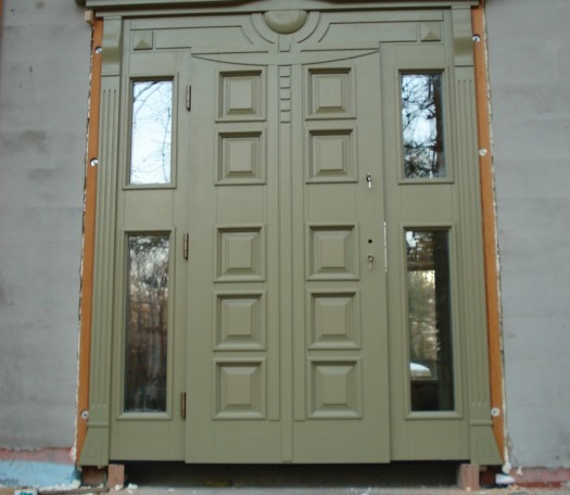 External wooden doors