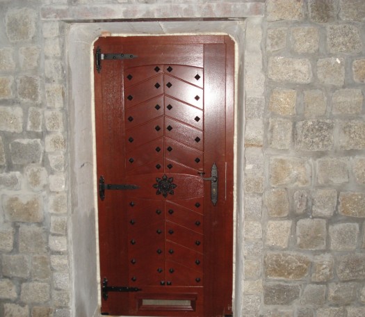 External wooden doors