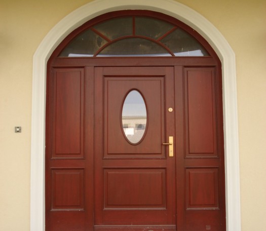 External wooden doors