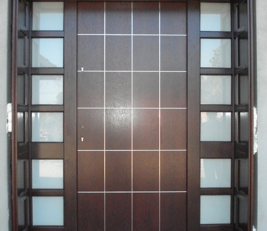 External wooden doors