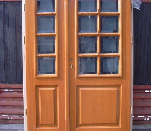 External wooden doors