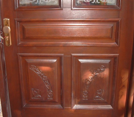 External wooden doors