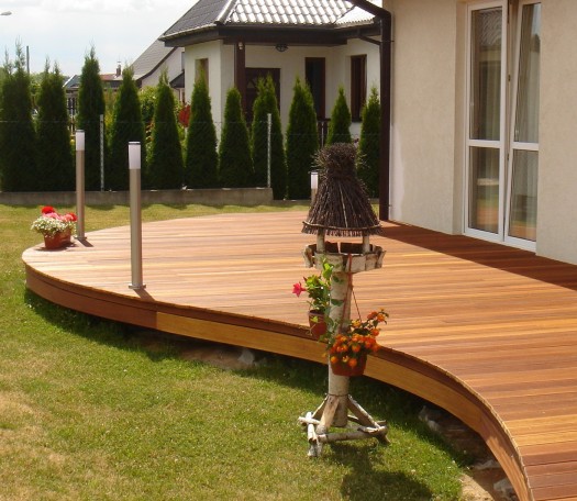 Wooden terraces