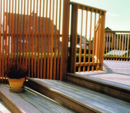 Wooden terraces