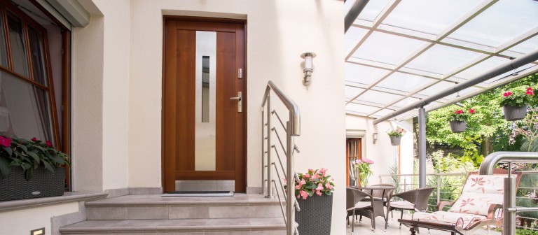 Exterior wooden doors