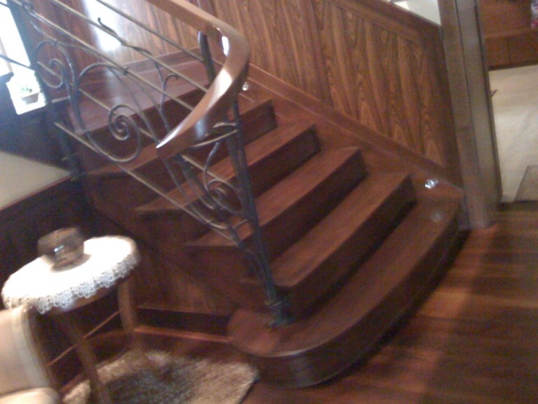 Wooden stairs