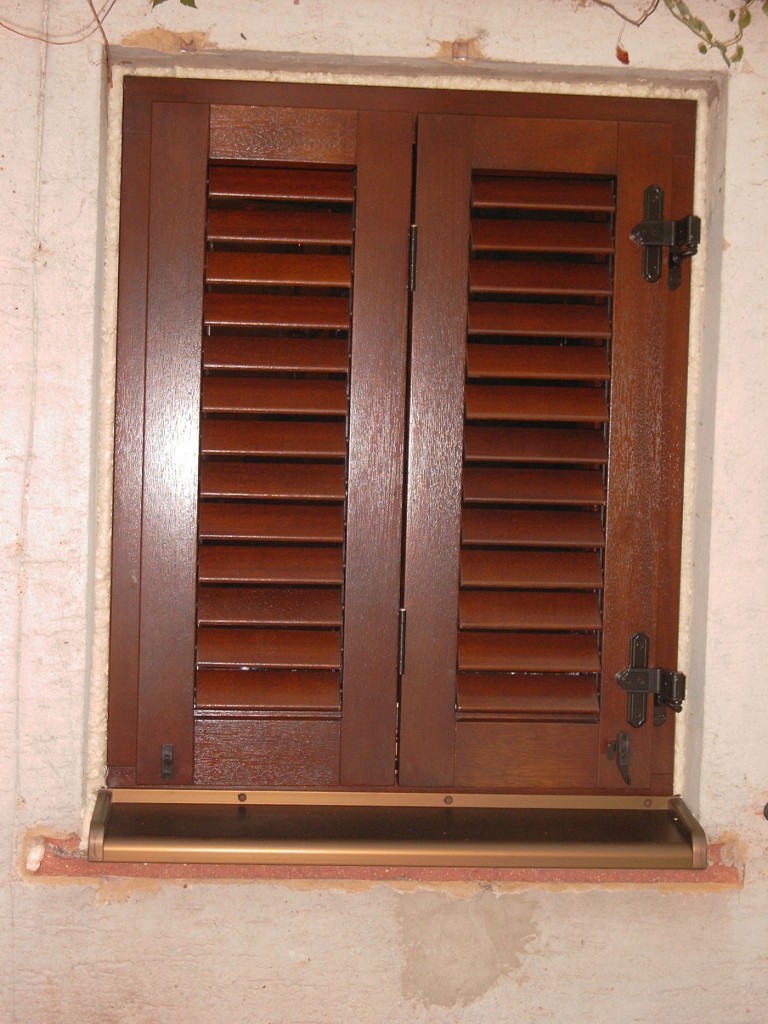 Wooden shutters