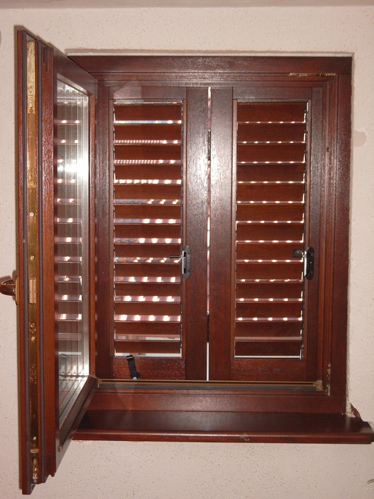 Wooden shutters