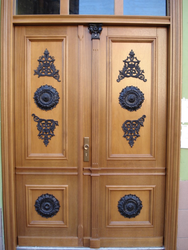 Exterior wooden doors