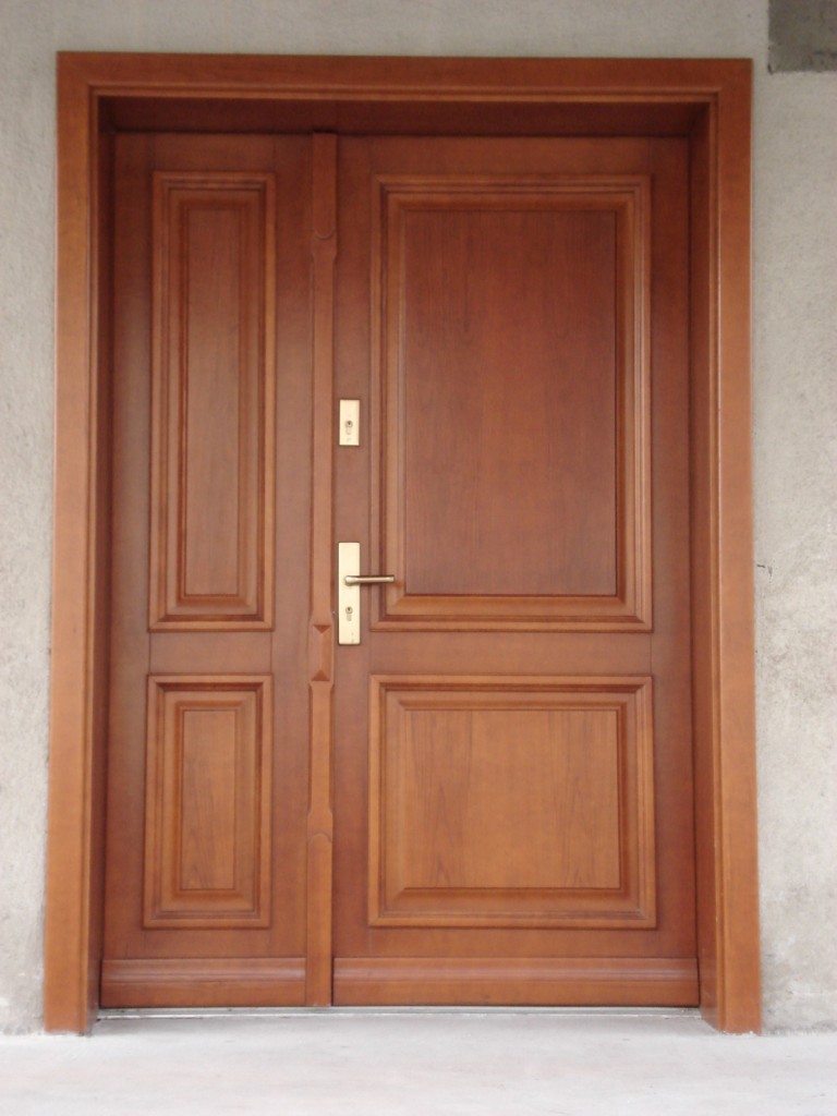 Exterior wooden doors