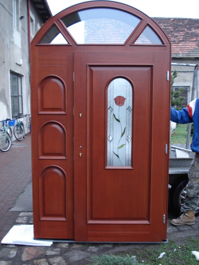 Exterior wooden doors