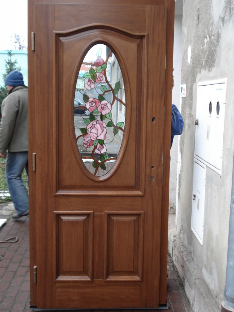 Exterior wooden doors