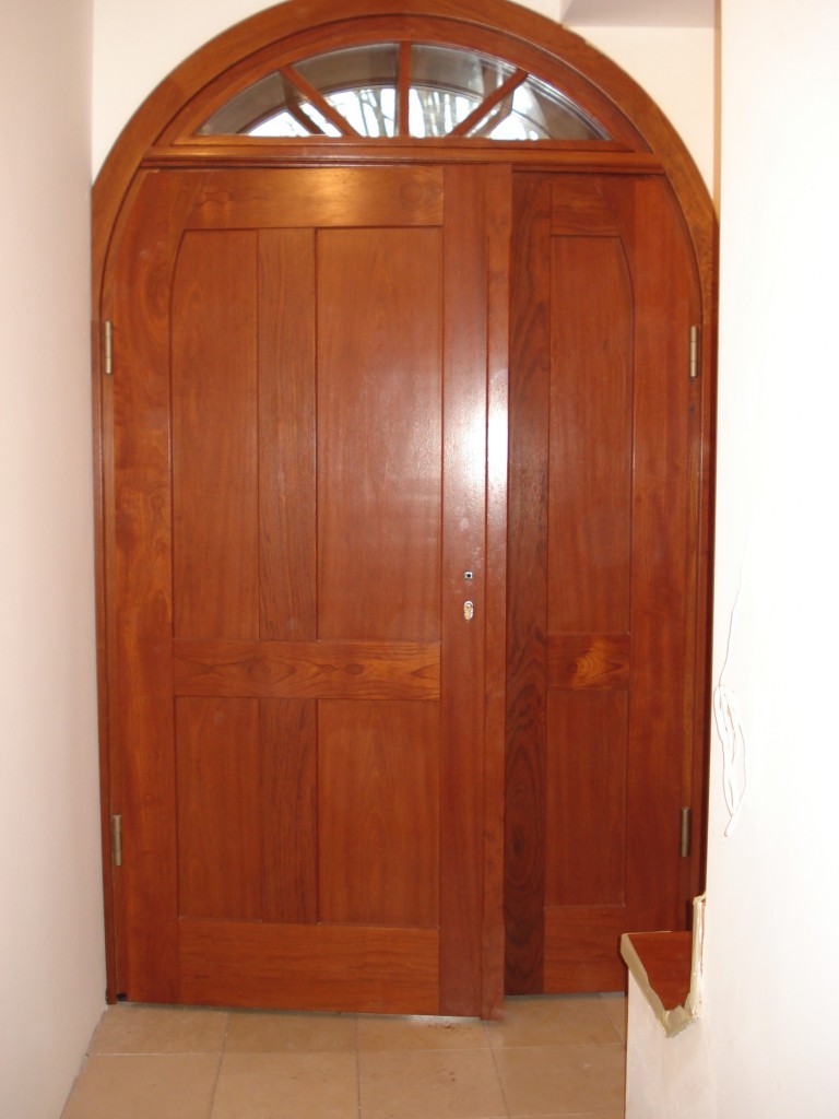 Exterior wooden doors