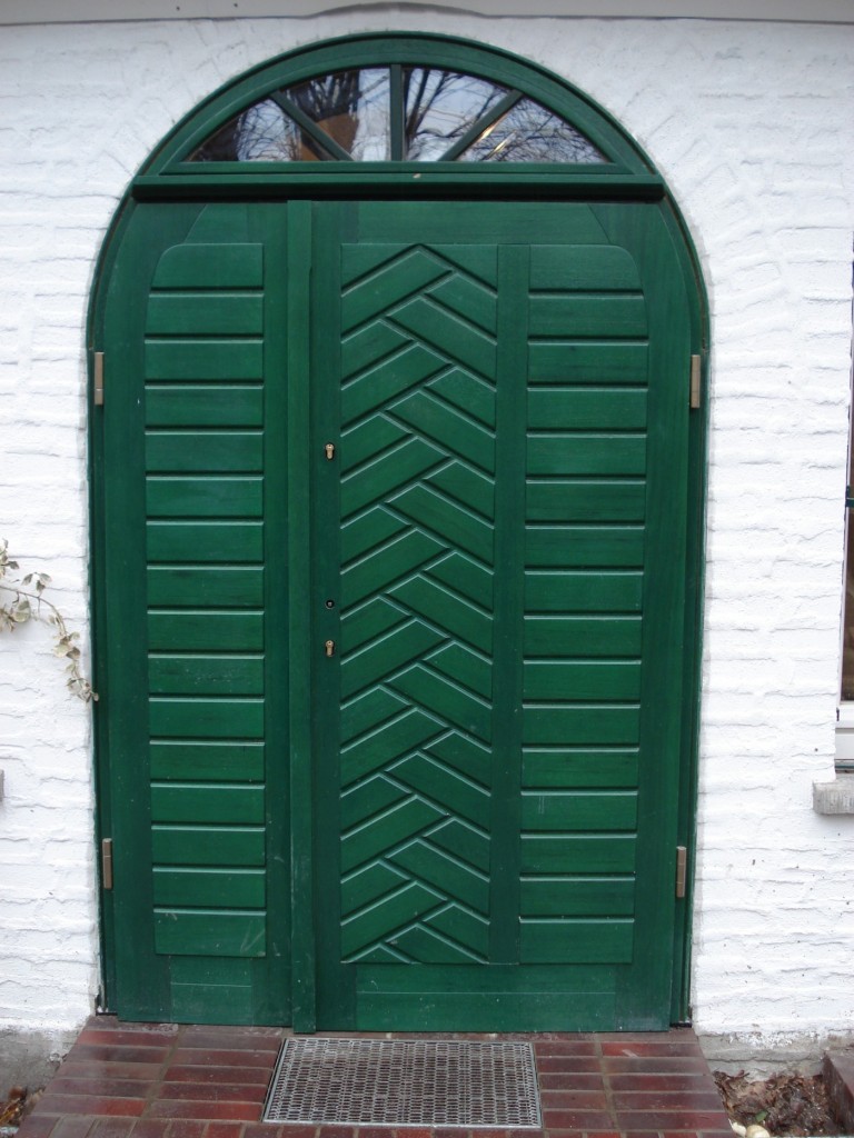 Exterior wooden doors