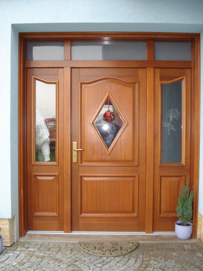 Exterior wooden doors