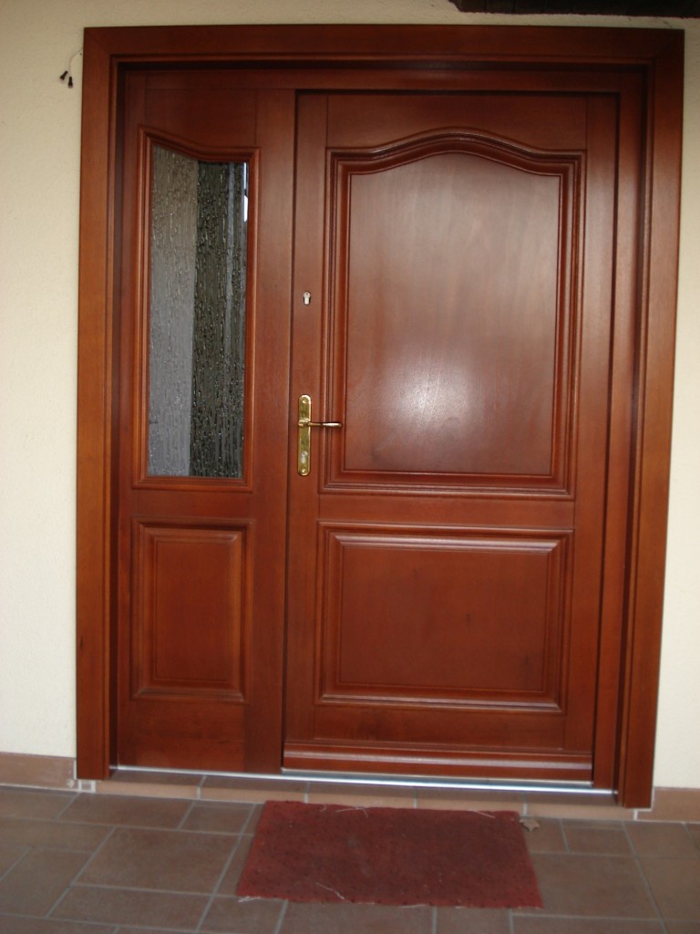 Exterior wooden doors