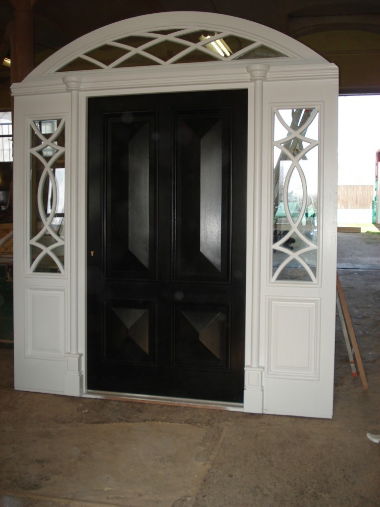 Exterior wooden doors