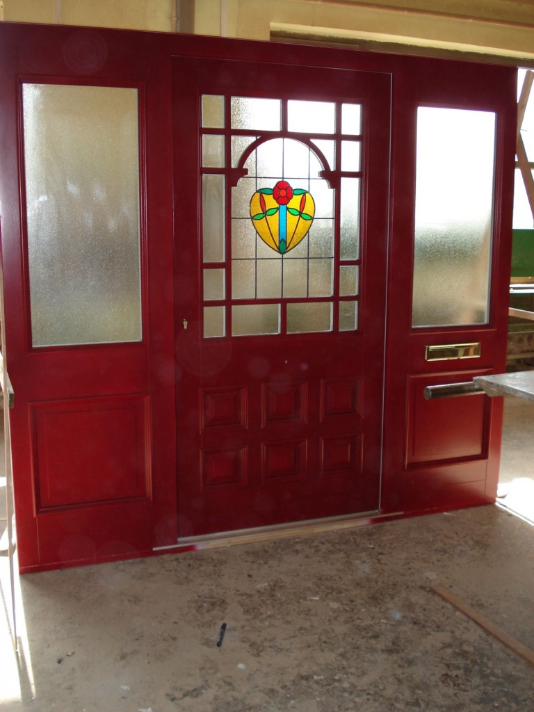 Exterior wooden doors