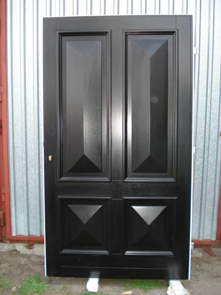 Exterior wooden doors