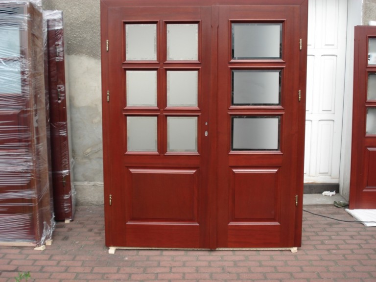 Exterior wooden doors