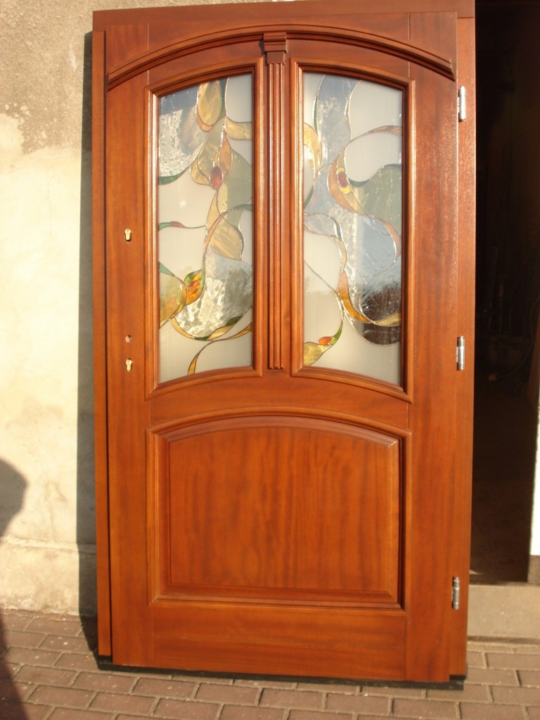 Exterior wooden doors